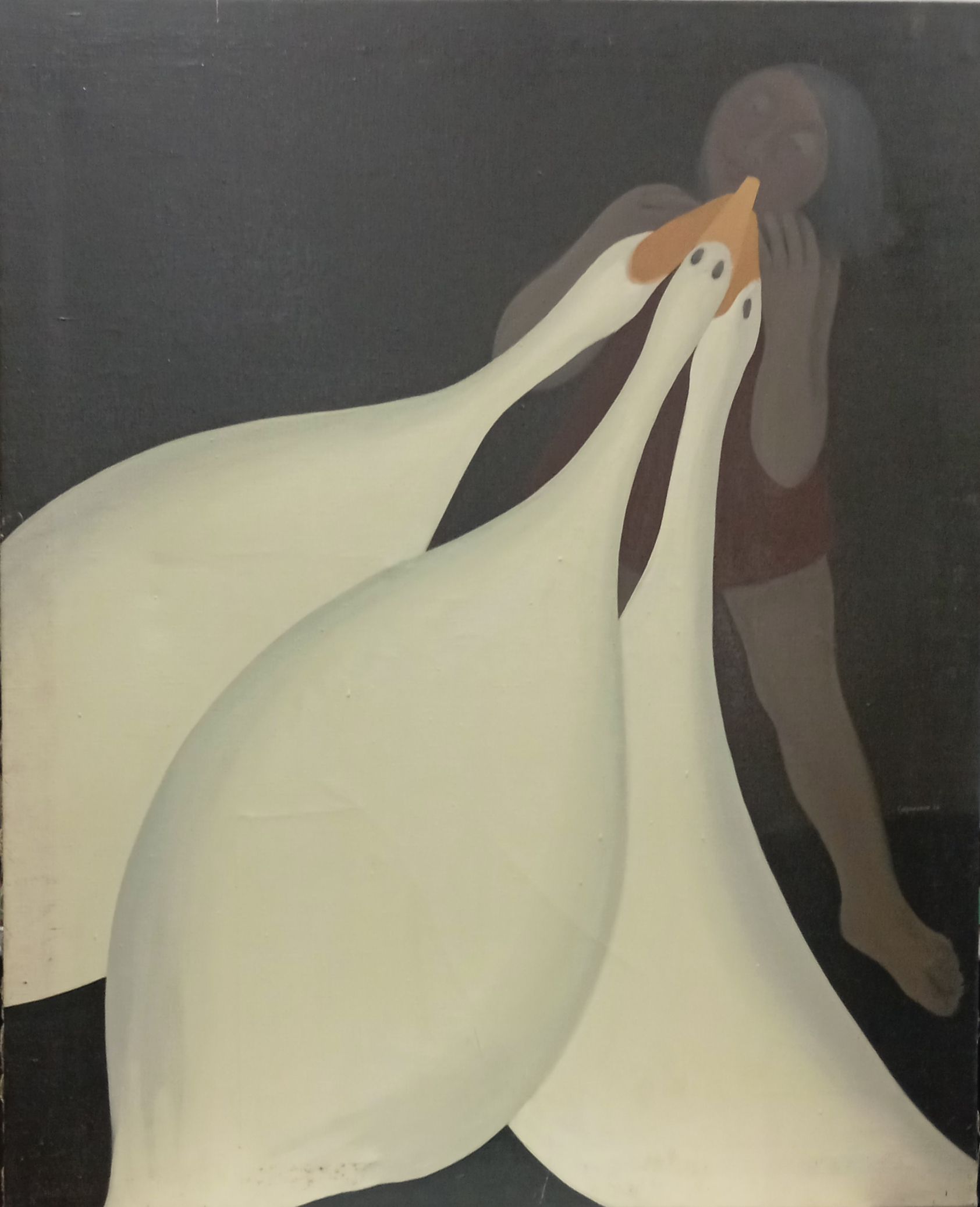 1976 Ocas 100x81 Óleo sobre lienzo